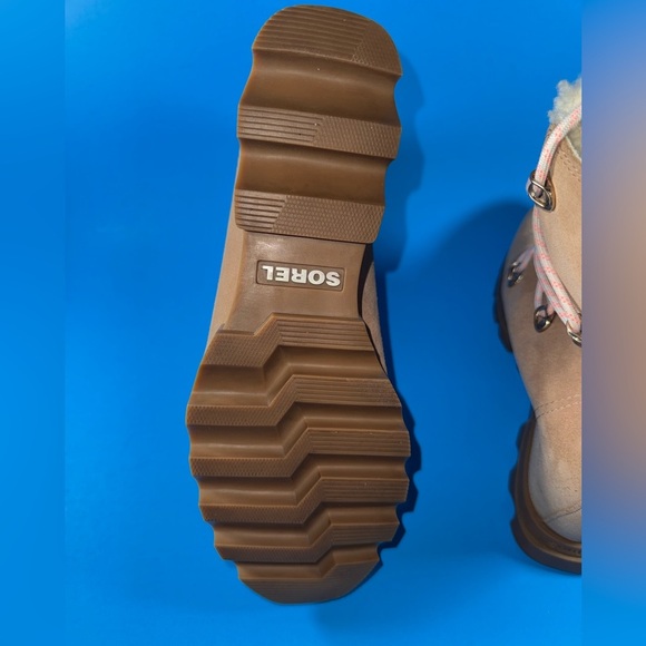 Sorel Women Joan of Arctic Wedge III Boot Lace Cozy Brown Waterproof - Picture 9 of 9